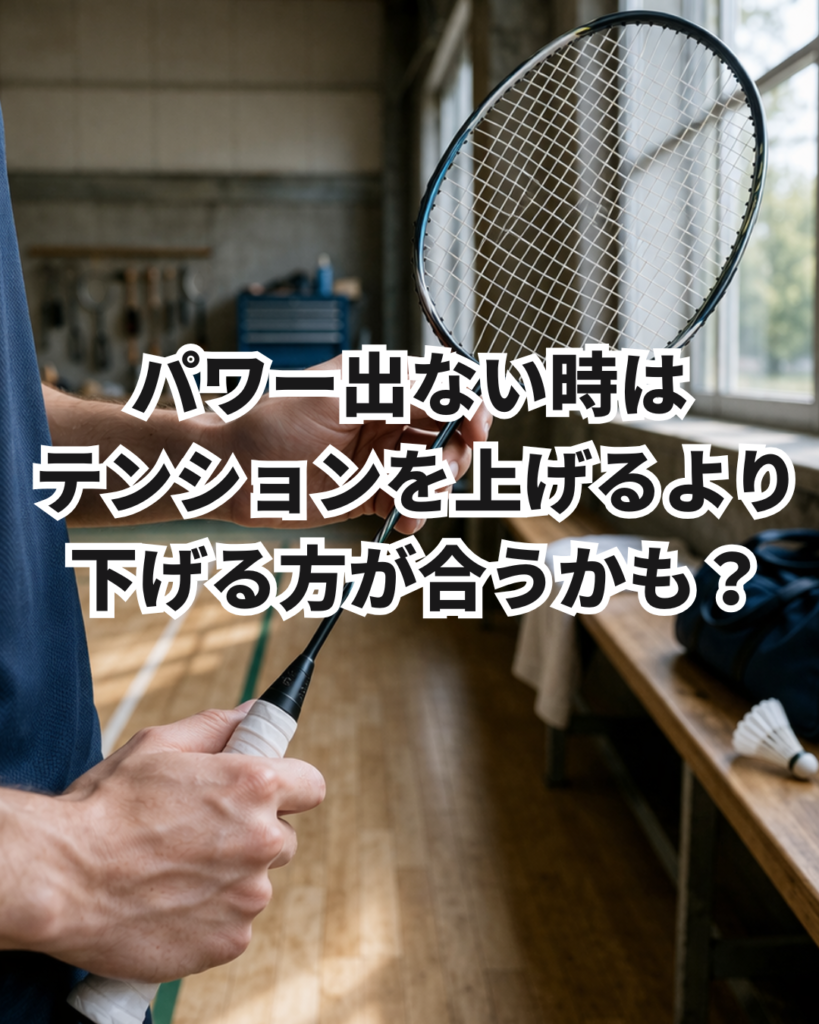 バドミントンでパワーが出ない時、テンションは上げるべき？下げるべき？